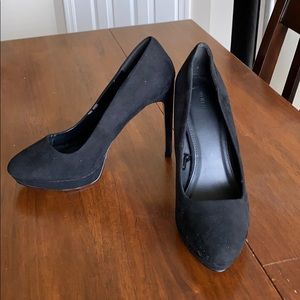 Black Felt heels